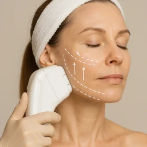 Woman having HI-FU to reduce wrinkles call LA LIPO Holland Park Now!