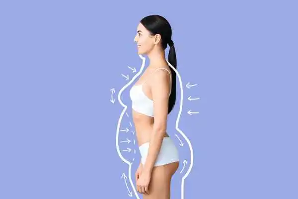 image of woman experiencing fat reduction treatment Holland Park